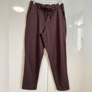 APANA Brown Drawstring Waist Lounge Pants, Size L